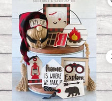 Load image into Gallery viewer, Camping Tiered Tray Set #509
