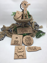 Load image into Gallery viewer, Farmhouse Tiered Tray Set #508