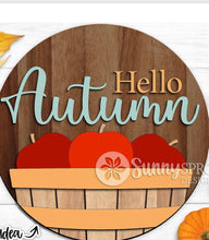 Load image into Gallery viewer, Hello Autumn Door Hanger # 696
