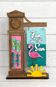 Interchangeable Sign Post with Options #503