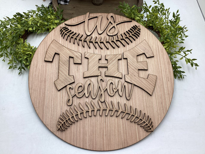 Tis The Season Baseball Door Hanger # 640