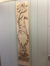 Load image into Gallery viewer, Hello Spring Gnome Porch Sign # 590
