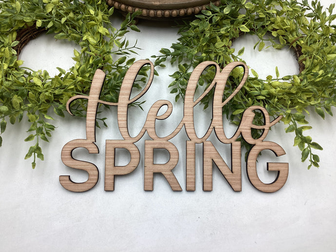 Hello Spring Cutout # 589