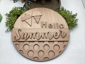Hello Summer Door Hanger # 706