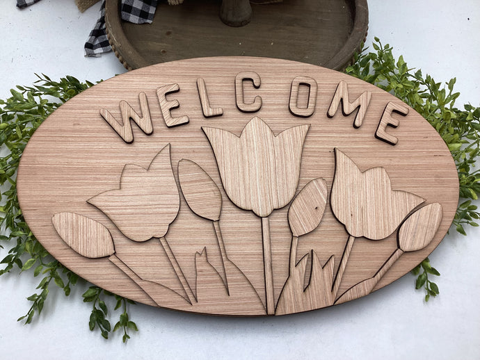 Oval Tulip Door Hanger # 621