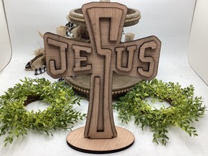 Jesus Cross with Stand # 604