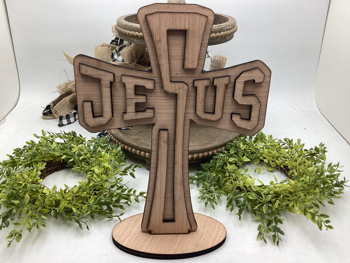 Jesus Cross with Stand # 604