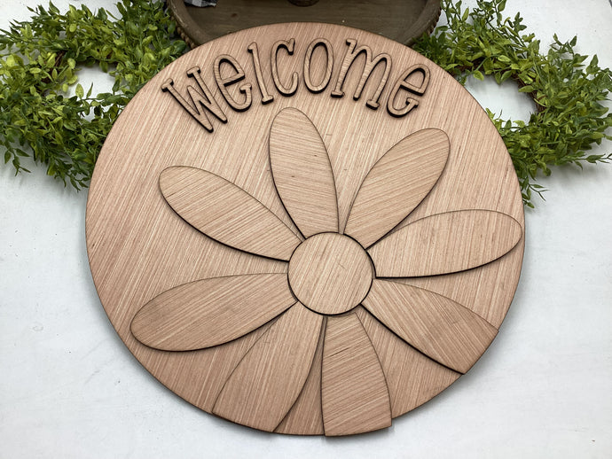 Welcome Daisy Door Hanger # 647
