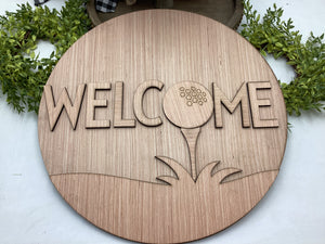 Welcome Golf Door Hanger # 651