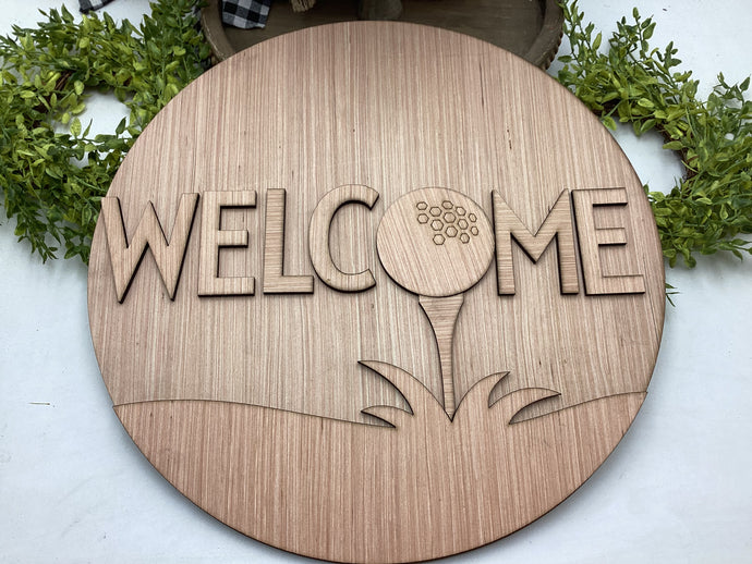 Welcome Golf Door Hanger # 651