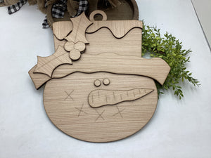 Snowman Door Hanger # 633