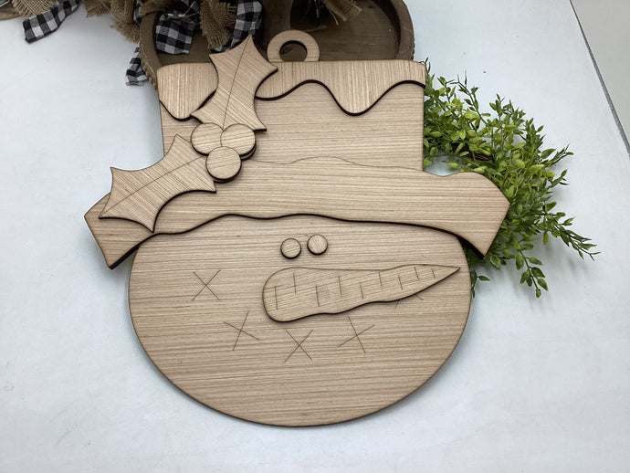 Snowman Door Hanger # 633