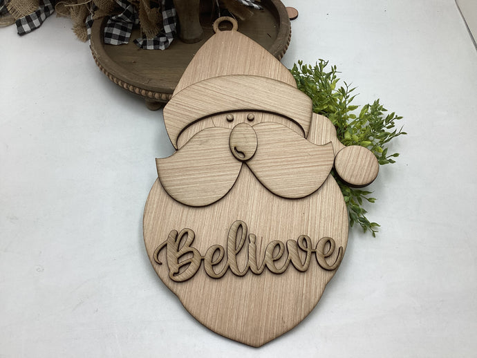 Believe Santa Door Hanger # 543