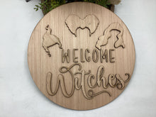 Load image into Gallery viewer, Halloween Welcome Witches Door Hanger # 583
