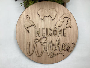 Halloween Welcome Witches Door Hanger # 583