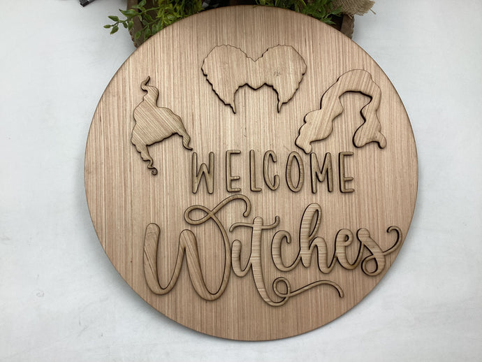 Halloween Welcome Witches Door Hanger # 583