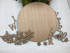 Hello Winter Door Hanger # 595