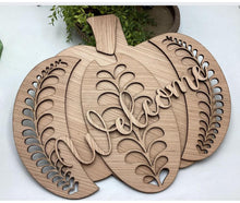 Load image into Gallery viewer, Welcome Filigree Pumpkin Door Hanger # 650
