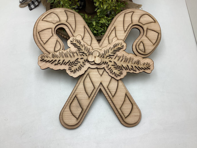 Candy Cane Door Hanger # 563