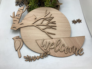 Welcome Cardinal Door Hanger # 645