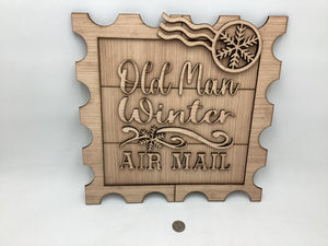 Old Man Winter Door Hanger #502