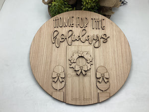 Home For The Holidays Door Hanger #515