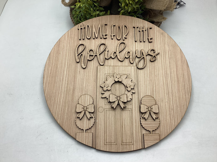 Home For The Holidays Door Hanger #515