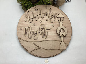 O Holy Night Lamp Post Door Hanger # 740