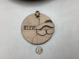 Believe Santa Ornament # 748