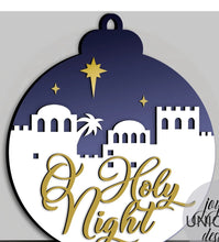 Load image into Gallery viewer, O Holy Night Door Hanger With Village # 763
