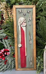 Primitive Skinny Santa Frame # 770