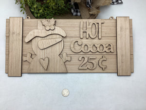 Hot Cocoa Pallet Sign # 787