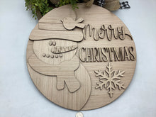 Load image into Gallery viewer, Merry Christmas Snowman Door Hanger # 784
