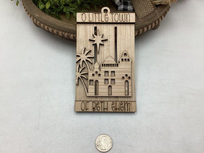 O Little Town Of Bethlehem Ornament # 782