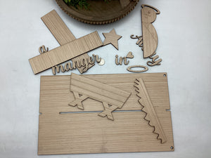 Away In A Manger Pallet Sign # 780