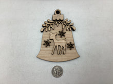 Load image into Gallery viewer, Reindeer / Bell Ornament # 776
