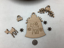 Load image into Gallery viewer, Reindeer / Bell Ornament # 776
