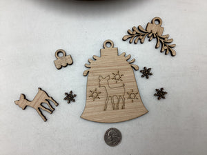 Reindeer / Bell Ornament # 776