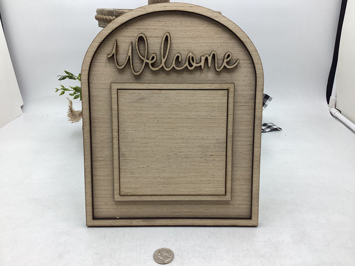 Interchangeable Arched BoHo Sign #794