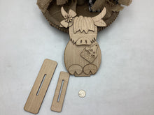 Load image into Gallery viewer, Highland Cow Sitter # 823
