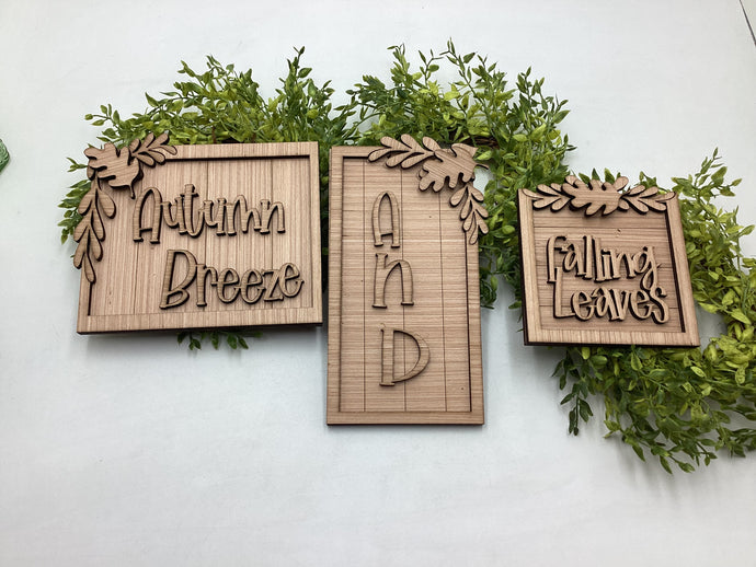 Autumn Breese Sign Set… 3 Piece # 725