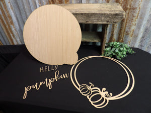 Hello Pumpkin Door Hanger # 535