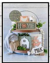 Load image into Gallery viewer, Farmhouse Tiered Tray Set #508
