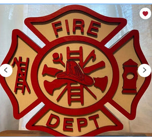 Firefighter Emblem….size options # 685